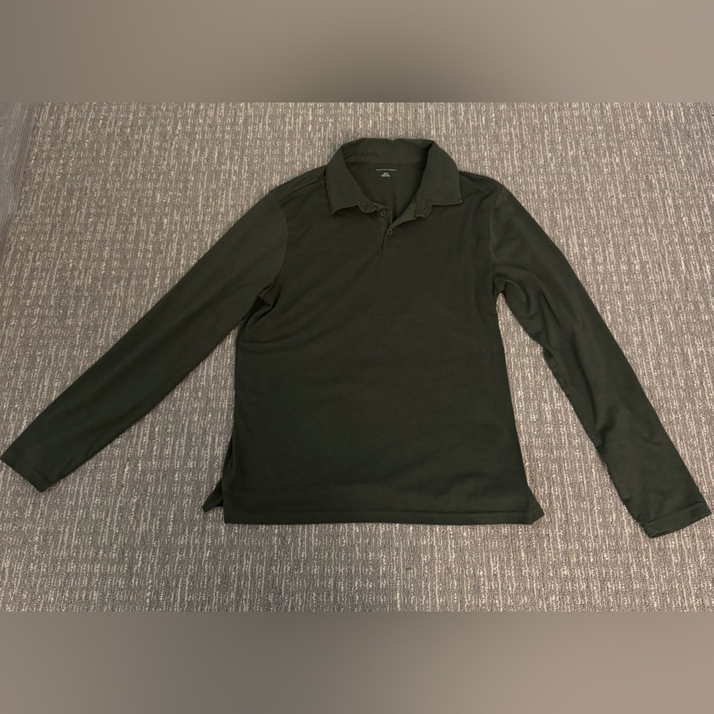 Saks Fifth Avenue Forest Green Polo Shirt
